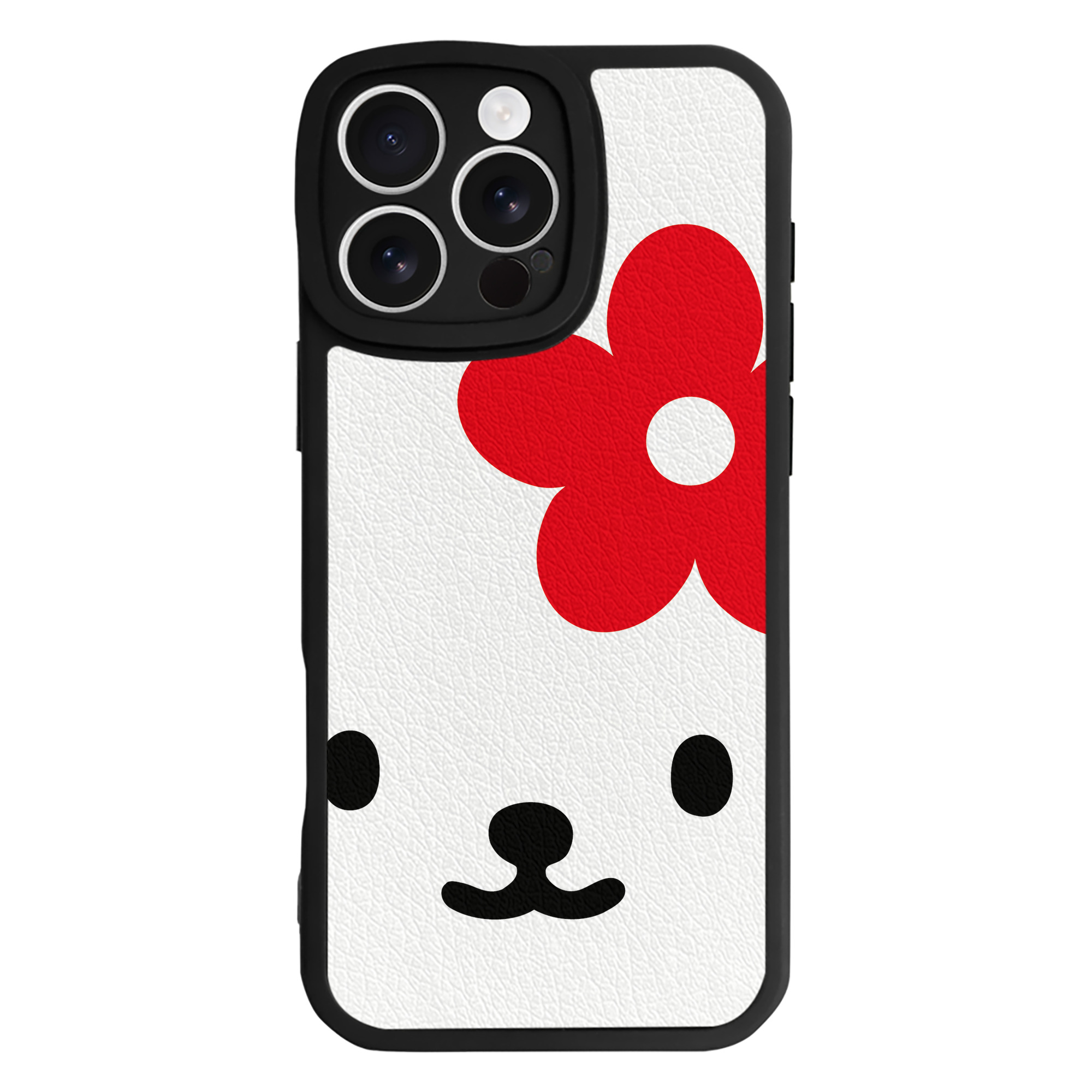 （画像用） Hello Kitty ハローキティ 【iPhone 16シリーズ対応】シリコンスマホケース（レザー調） 材質：シリコン